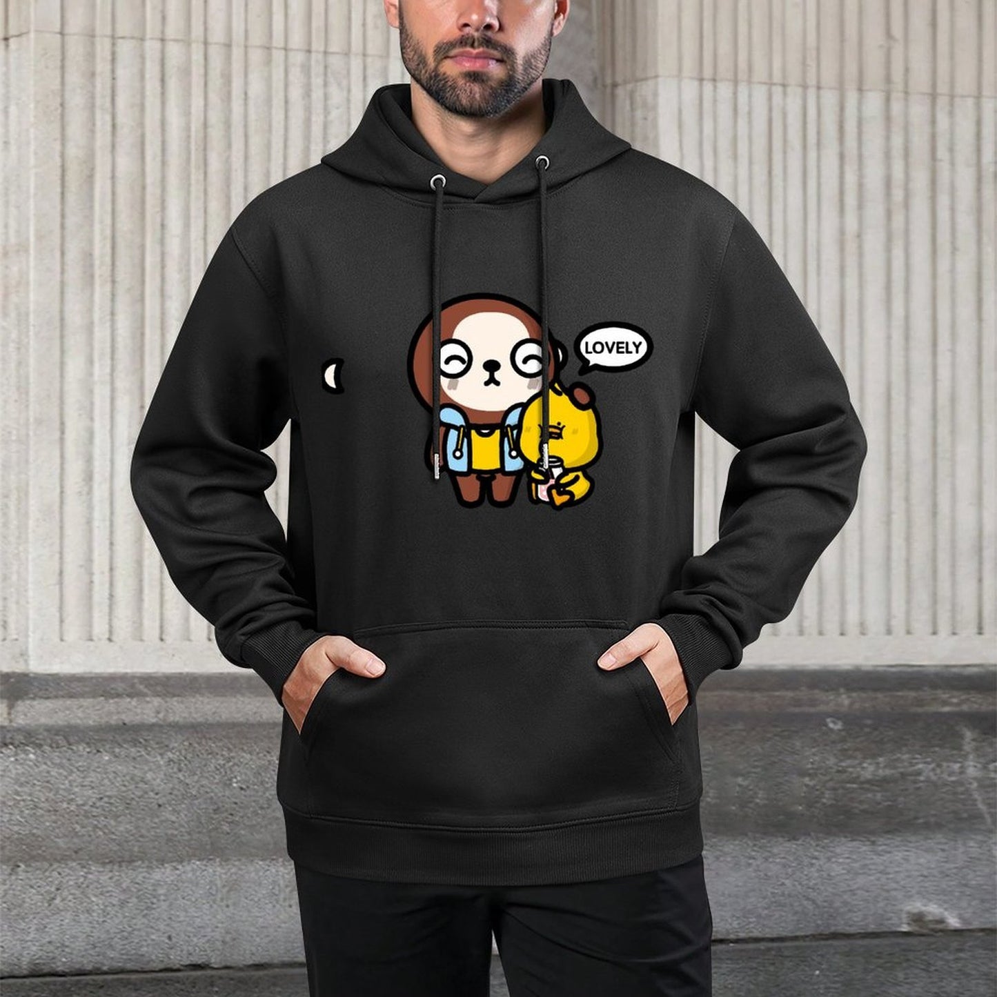 StreetLine Neutral Front Graphic Hoodies