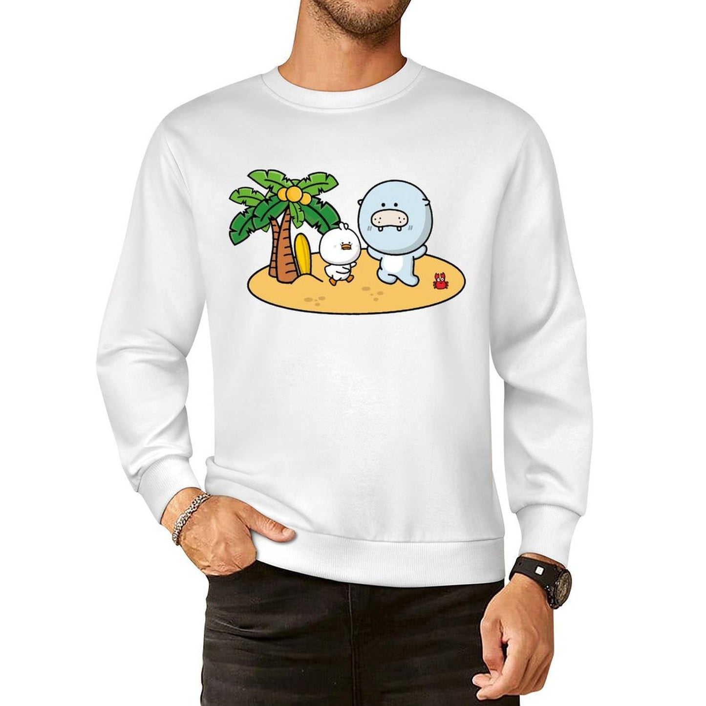 Front Patterned Long Sleeve TopEco / Sustainable Series