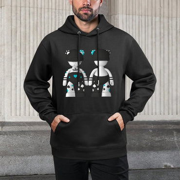 IPIB 250g Hooded Pocket Sweatshirt Front GraphicMen's Hooded  Sweatshirt6000094-5