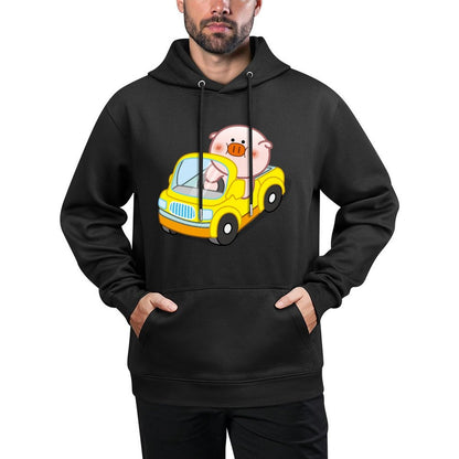 Front Graphic HoodiesLooseFit Shrink-Resistant
