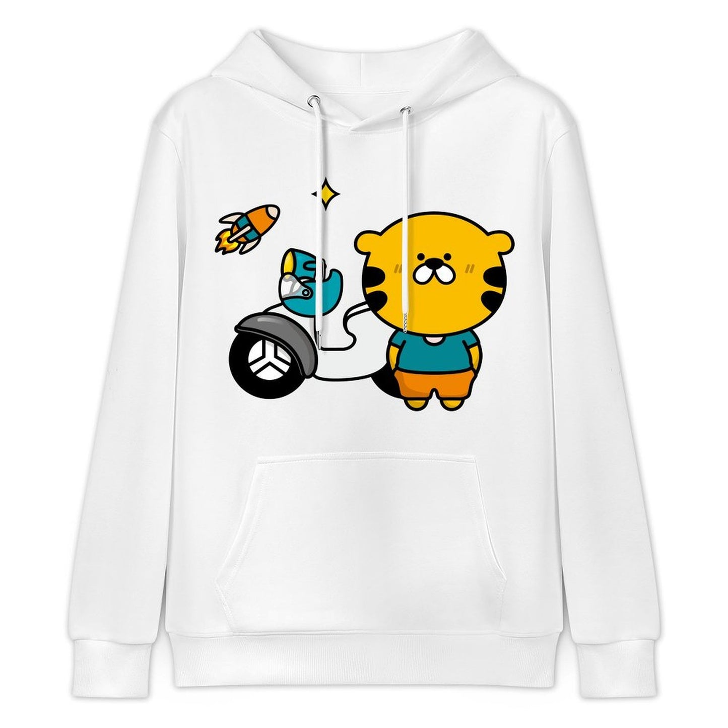 Vibrant Colors Recycled Front Graphic Hoodies