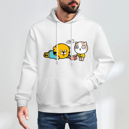 Shrink-Resistant Vintage Front Graphic Hoodies