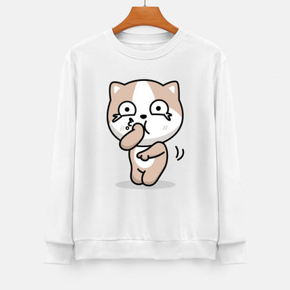 Front Patterned Long Sleeve TopClassicFit Relaxed