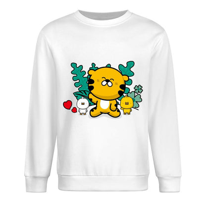 Front Patterned Long Sleeve TopReliable Relaxed