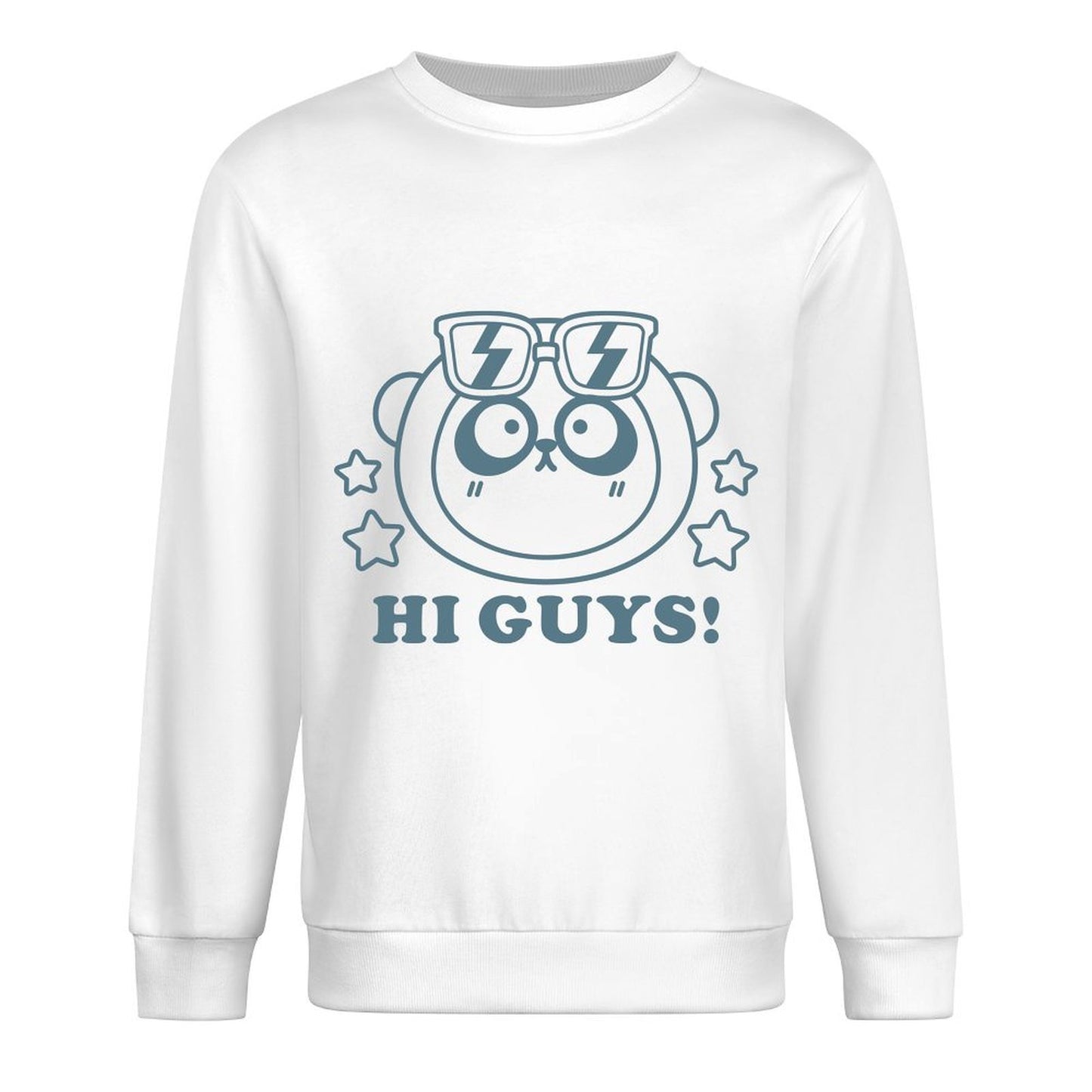 Front Patterned Long Sleeve TopActiveWear Soft