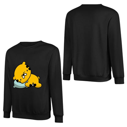 Front Patterned Long Sleeve TopSmoothWear Pocket Tee