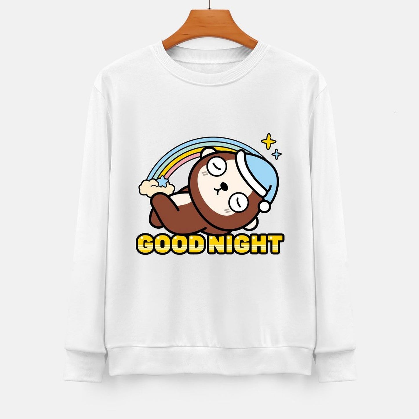 Front Patterned Long Sleeve TopEco-Conscious Print-Ready