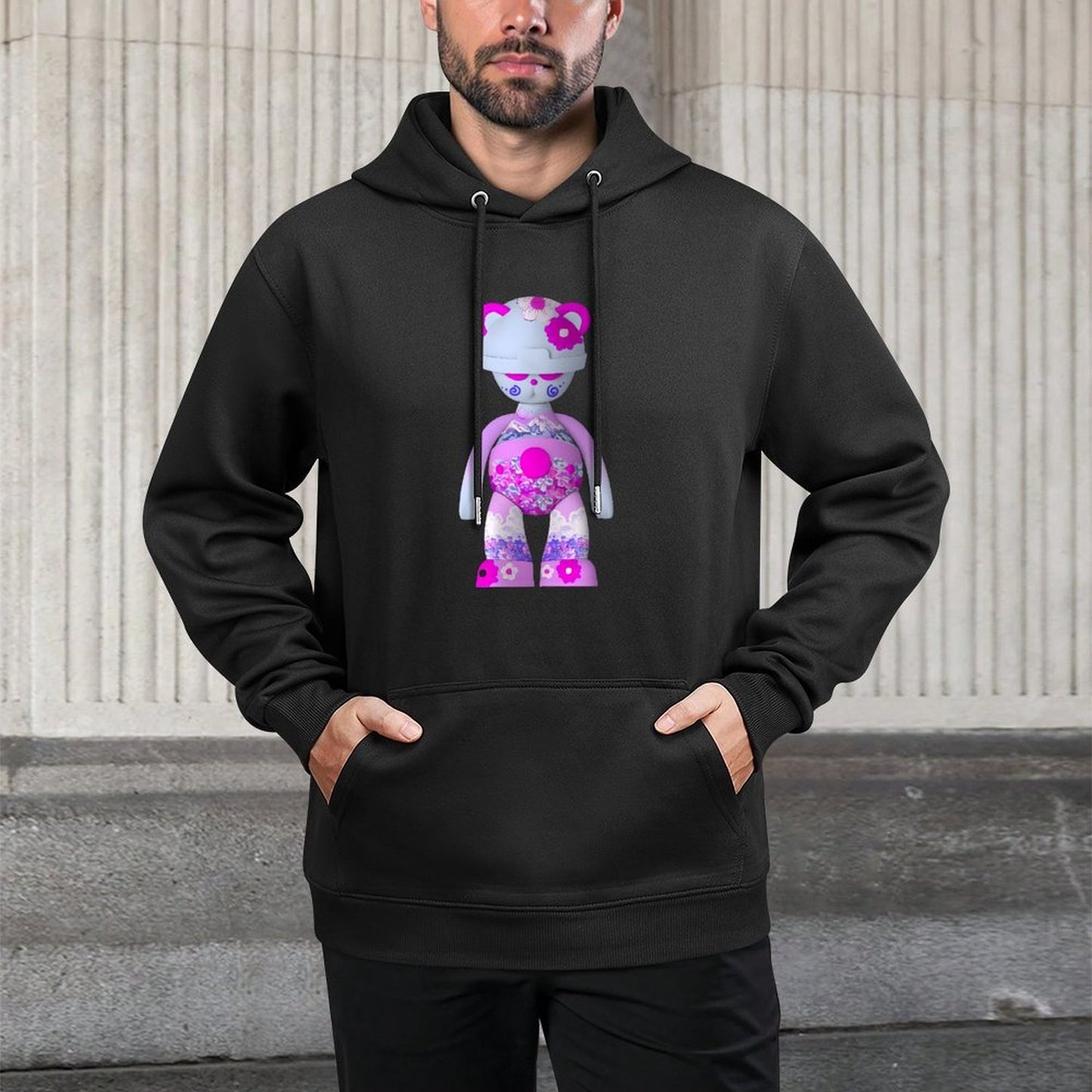 IPIB 250g Hooded Pocket Sweatshirt Front GraphicMen's Hooded  Sweatshirt6000119-5