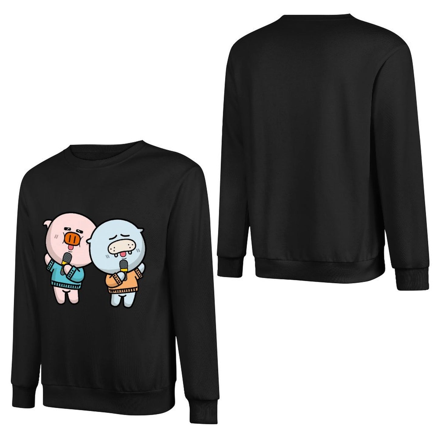 Front Patterned Long Sleeve TopSoftFeel Long Lasting