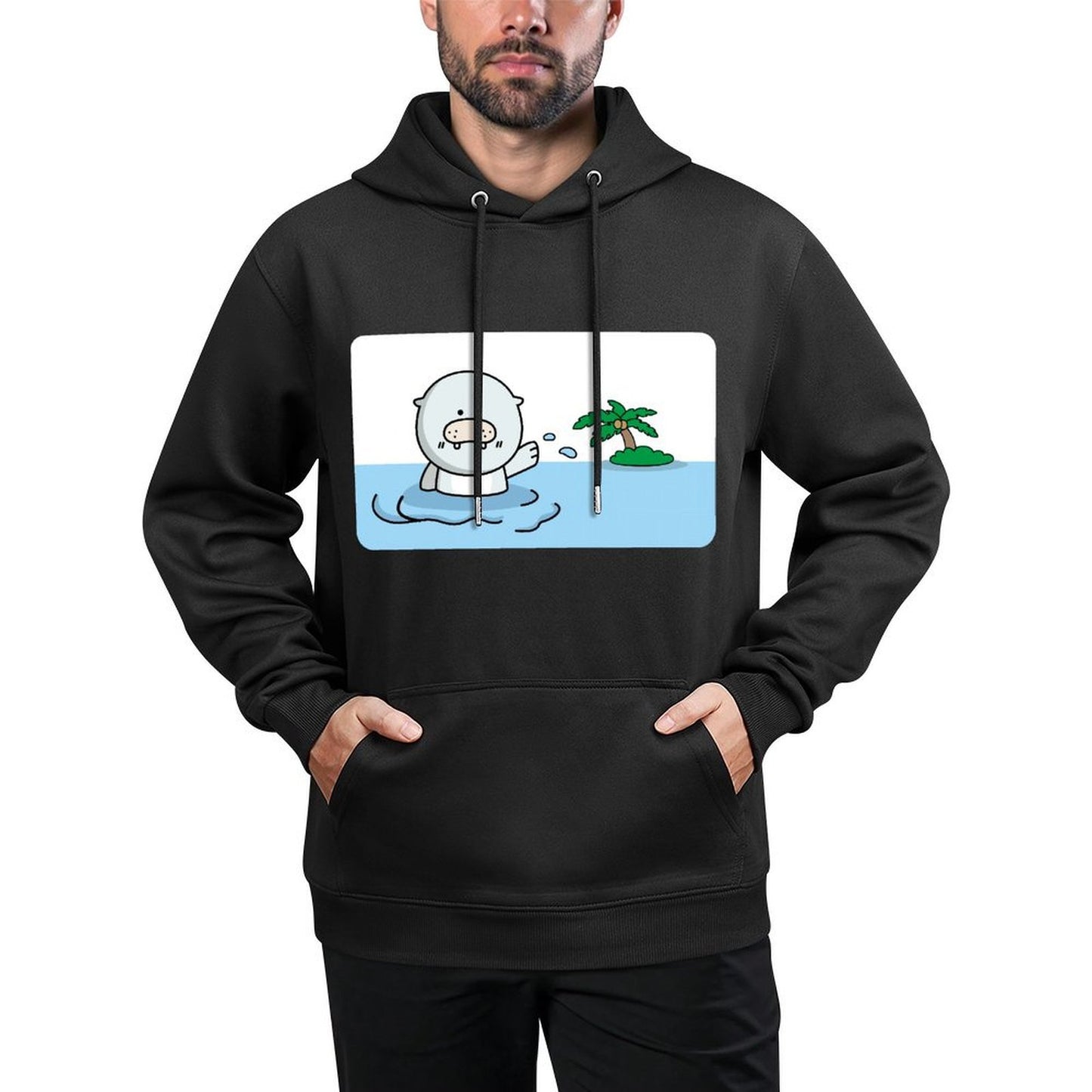 IPBR 250g Hooded Pocket Sweatshirt Front GraphicMen's Hooded  Sweatshirt4000749