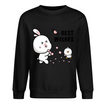 Front Patterned Long Sleeve TopCleanCut Tear-Resistant