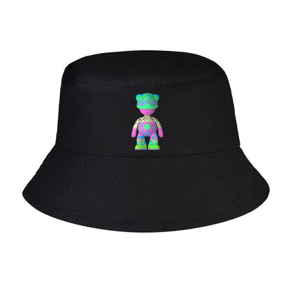 red bucket cap