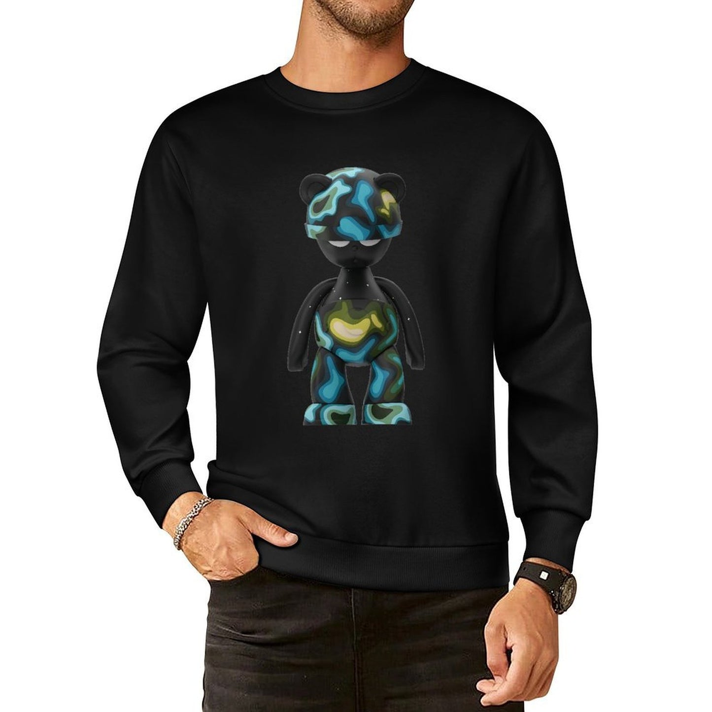 IPIB 250g Crew Neck Long Sleeve Sweatshirt Front GraphicCrew Neck Long Sleeve Sweatshirt6000072-2