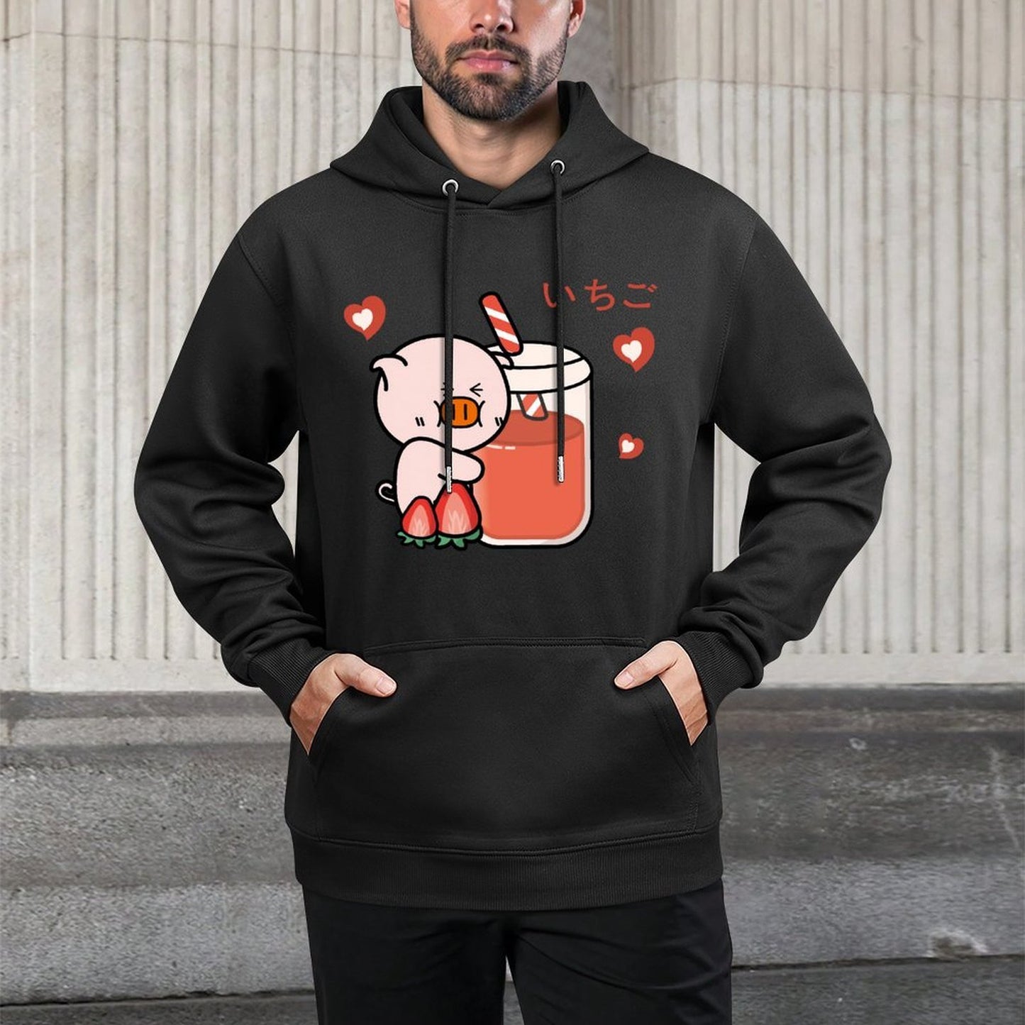 High-Quality Crewneck Front Graphic Hoodies