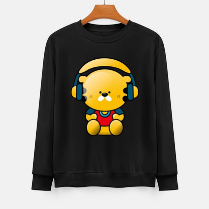  Front Patterned Long Sleeve TopNatural StreetStyle