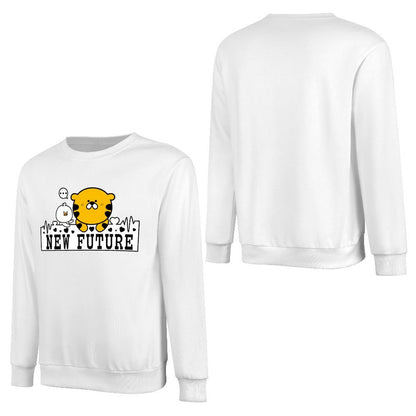 Front Patterned Long Sleeve TopRelaxFit Sharp