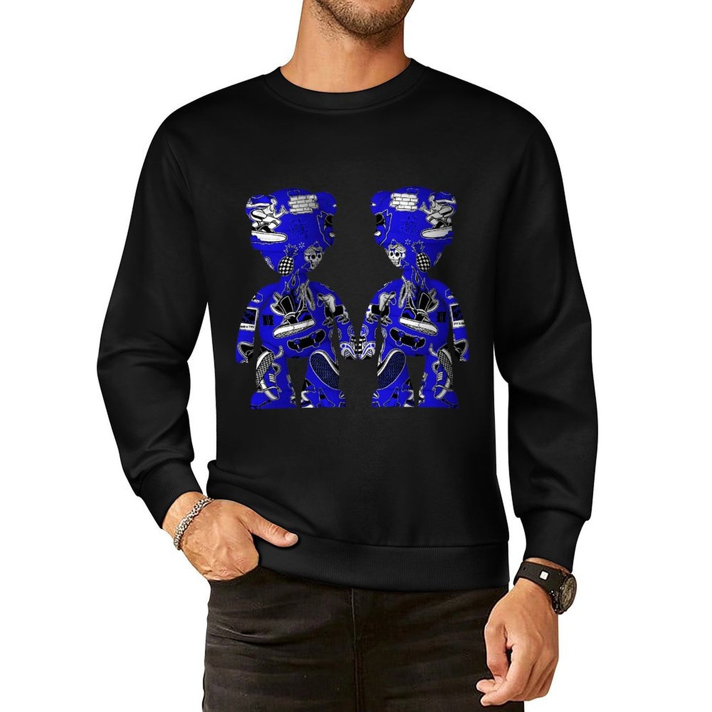 IPIB 250g Crew Neck Long Sleeve Sweatshirt Front GraphicCrew Neck Long Sleeve Sweatshirt6000084-4