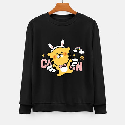  Front Patterned Long Sleeve TopSoftWear Double-Stitched