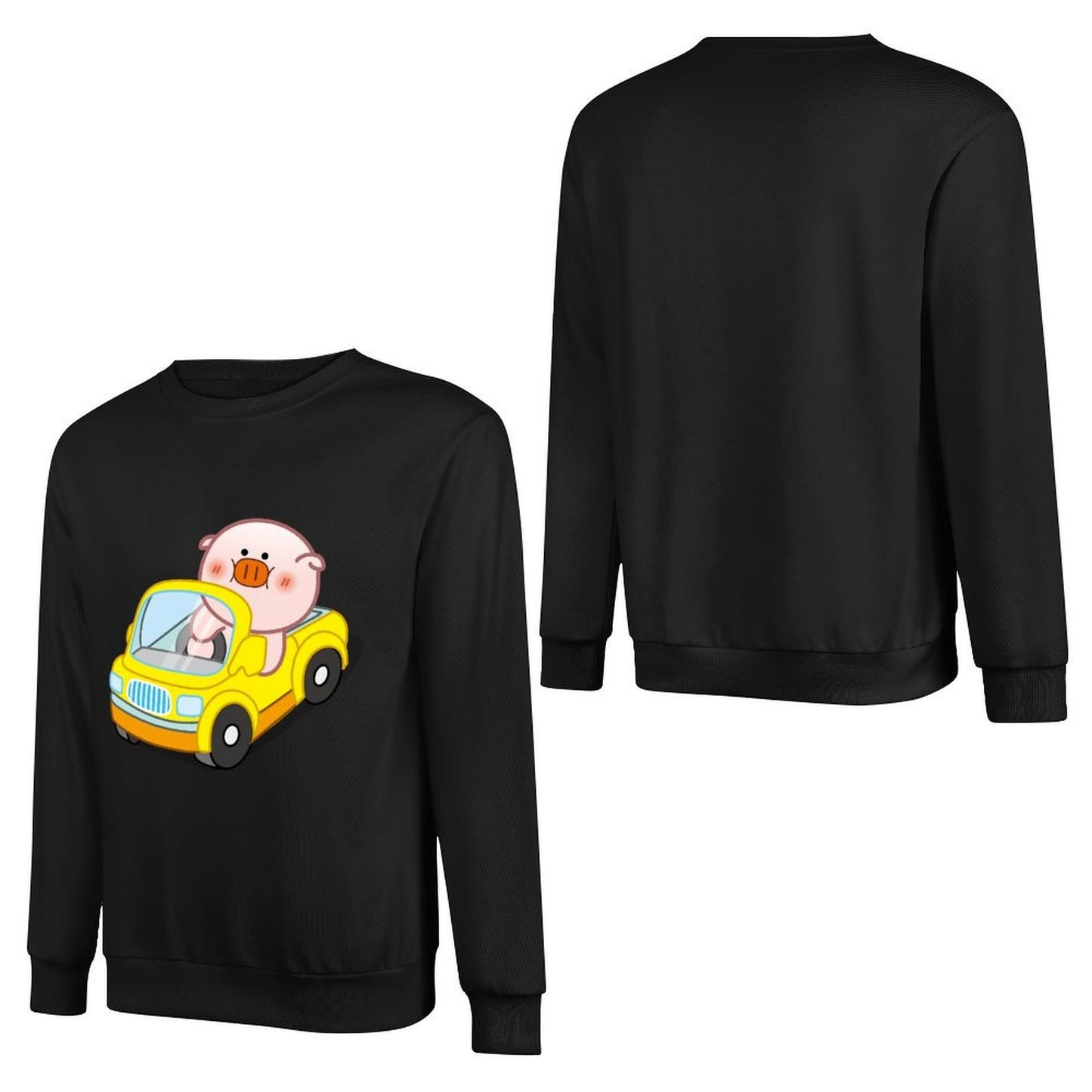 Front Patterned Long Sleeve TopSimple Series