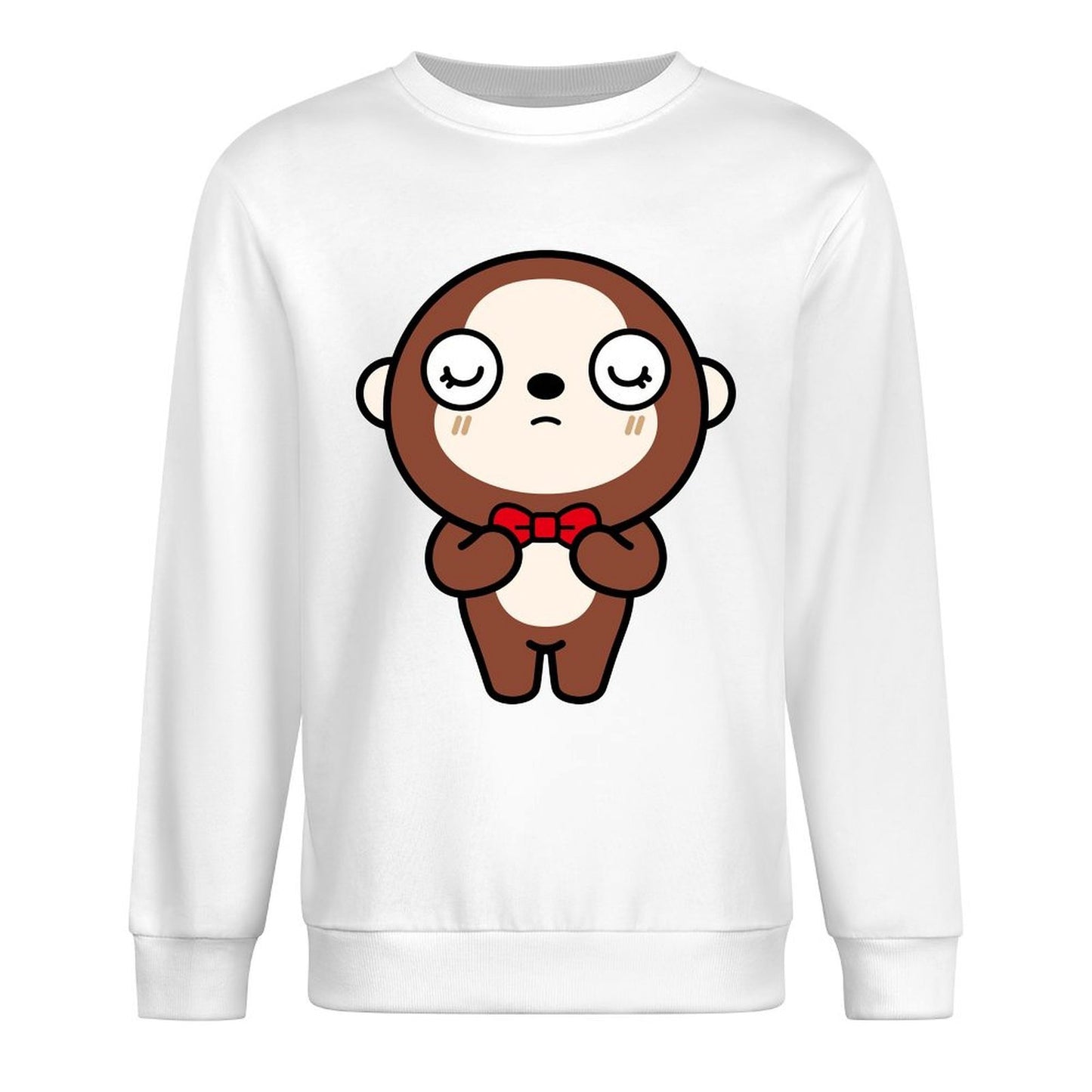 Front Patterned Long Sleeve TopCrisp Print Recycled