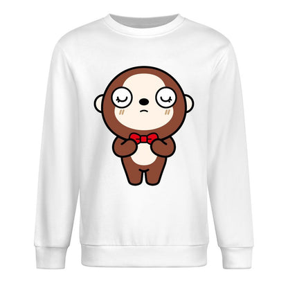 Front Patterned Long Sleeve TopCrisp Print Recycled