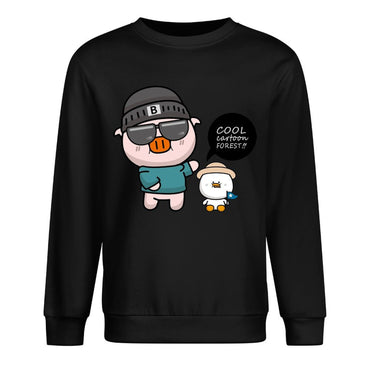 Front Patterned Long Sleeve TopBasic Vintage