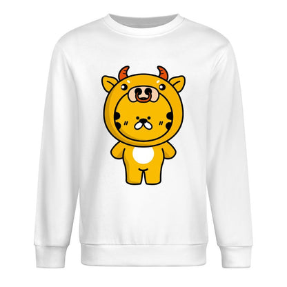 Front Patterned Long Sleeve TopFresh Smooth Feel