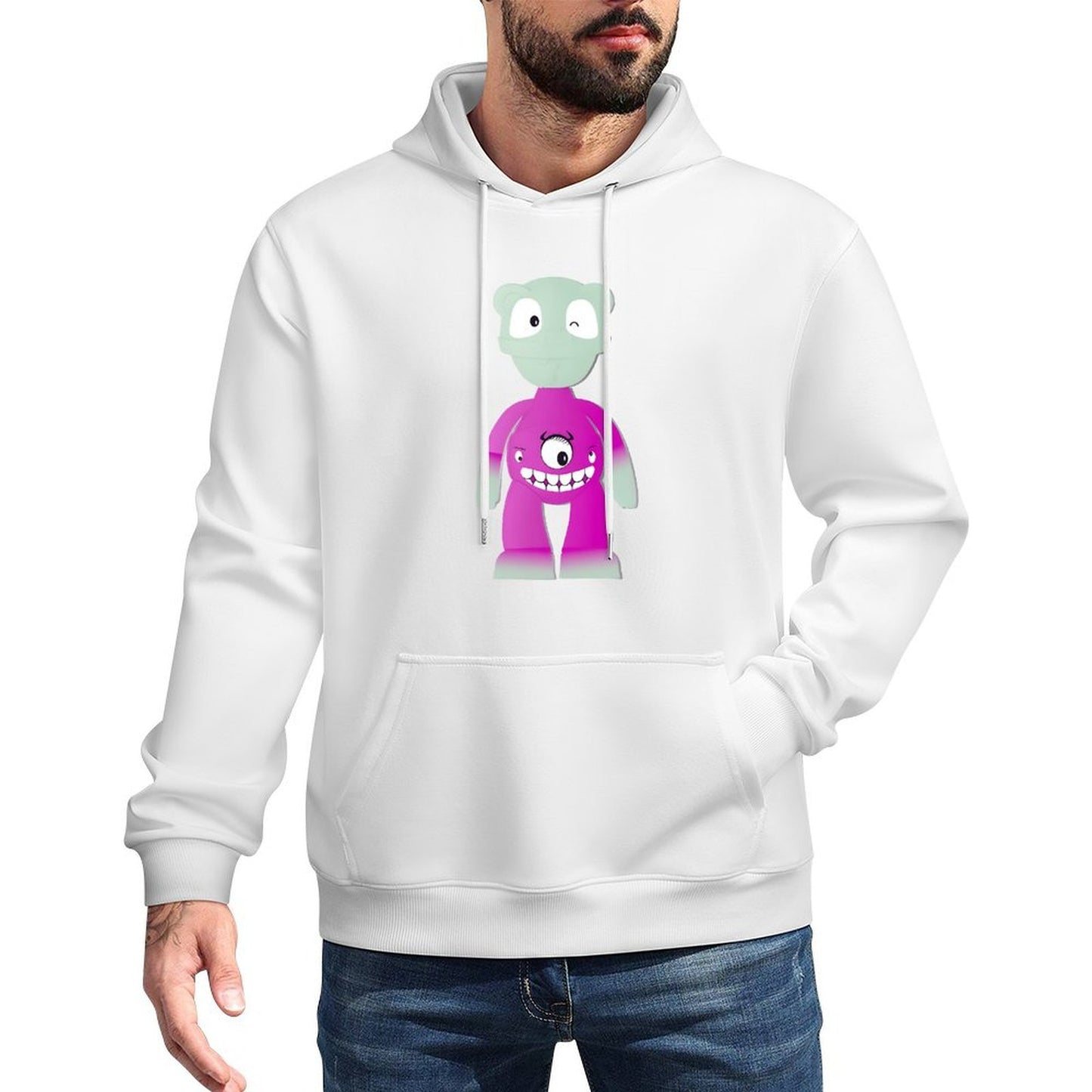 IPIB 250g Hooded Pocket Sweatshirt Front GraphicMen's Hooded  Sweatshirt6000142-4