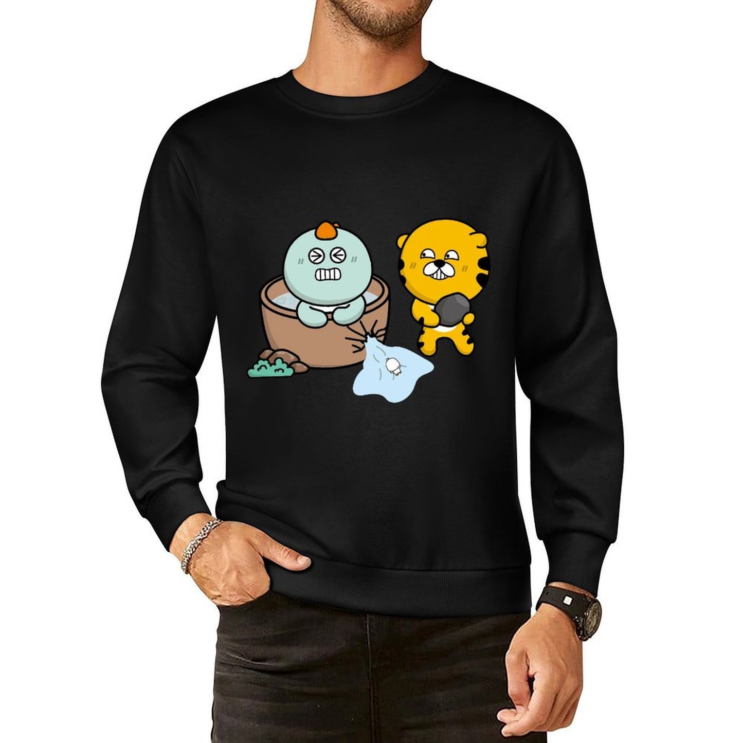 IPBR 250g Crew Neck Long Sleeve Sweatshirt Front GraphicCrew Neck Long Sleeve Sweatshirt4001509