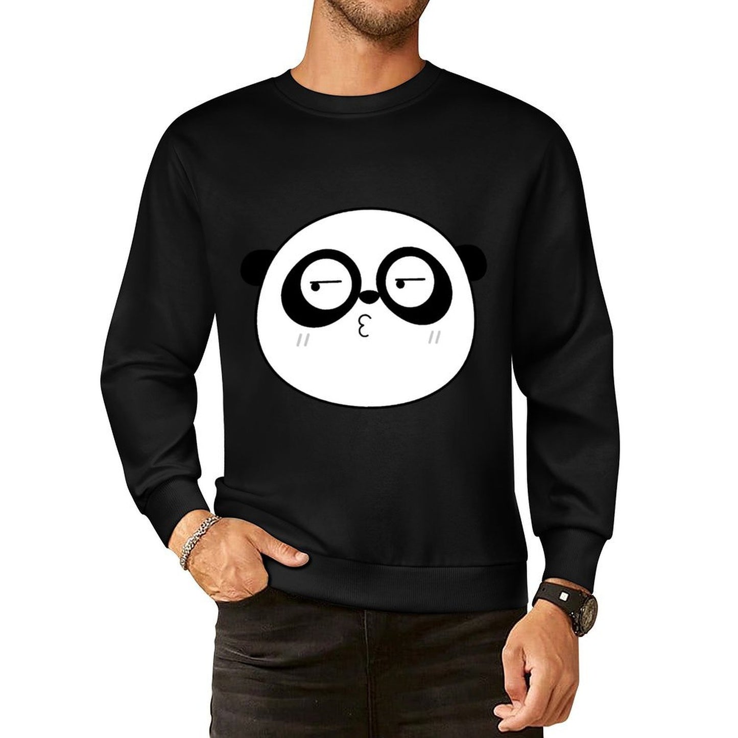 Front Patterned Long Sleeve TopEverydayComfort Heat-Transfer