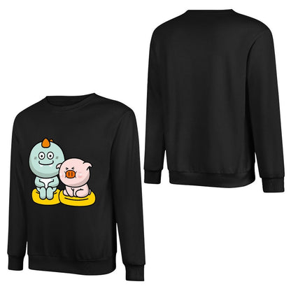 Front Patterned Long Sleeve Top EverydayComfort Fade-Proof