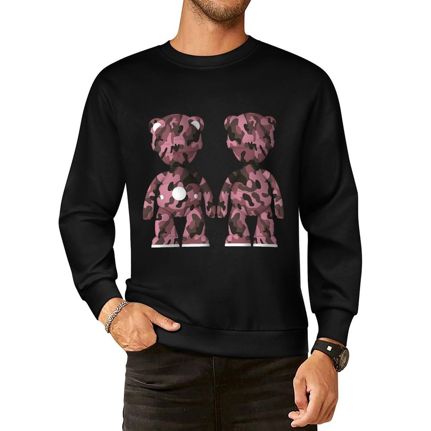 IPIB 250g Crew Neck Long Sleeve Sweatshirt Front GraphicCrew Neck Long Sleeve Sweatshirt6000090-1