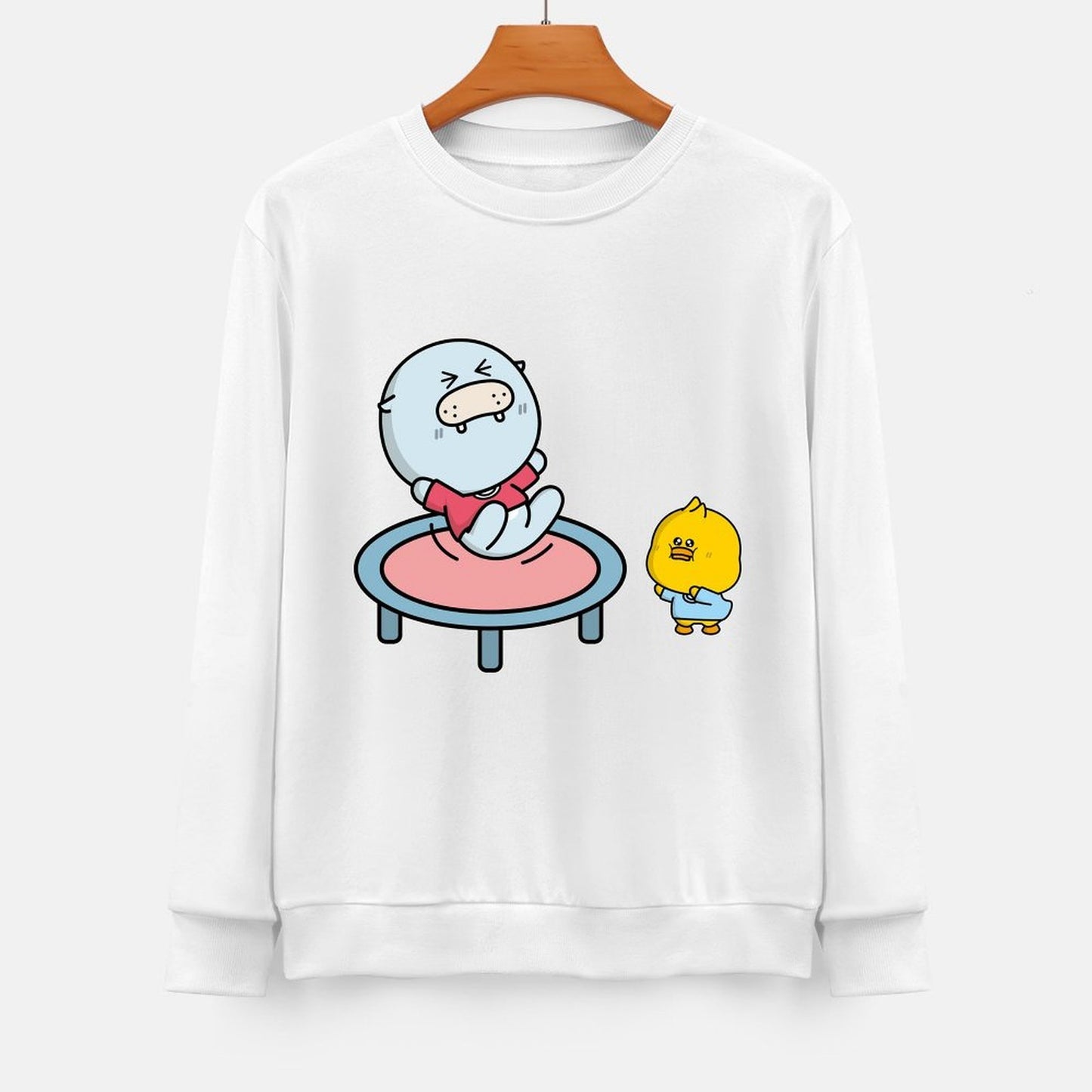 Front Patterned Long Sleeve TopNeutral BasicSeries