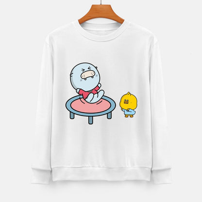 Front Patterned Long Sleeve TopNeutral BasicSeries