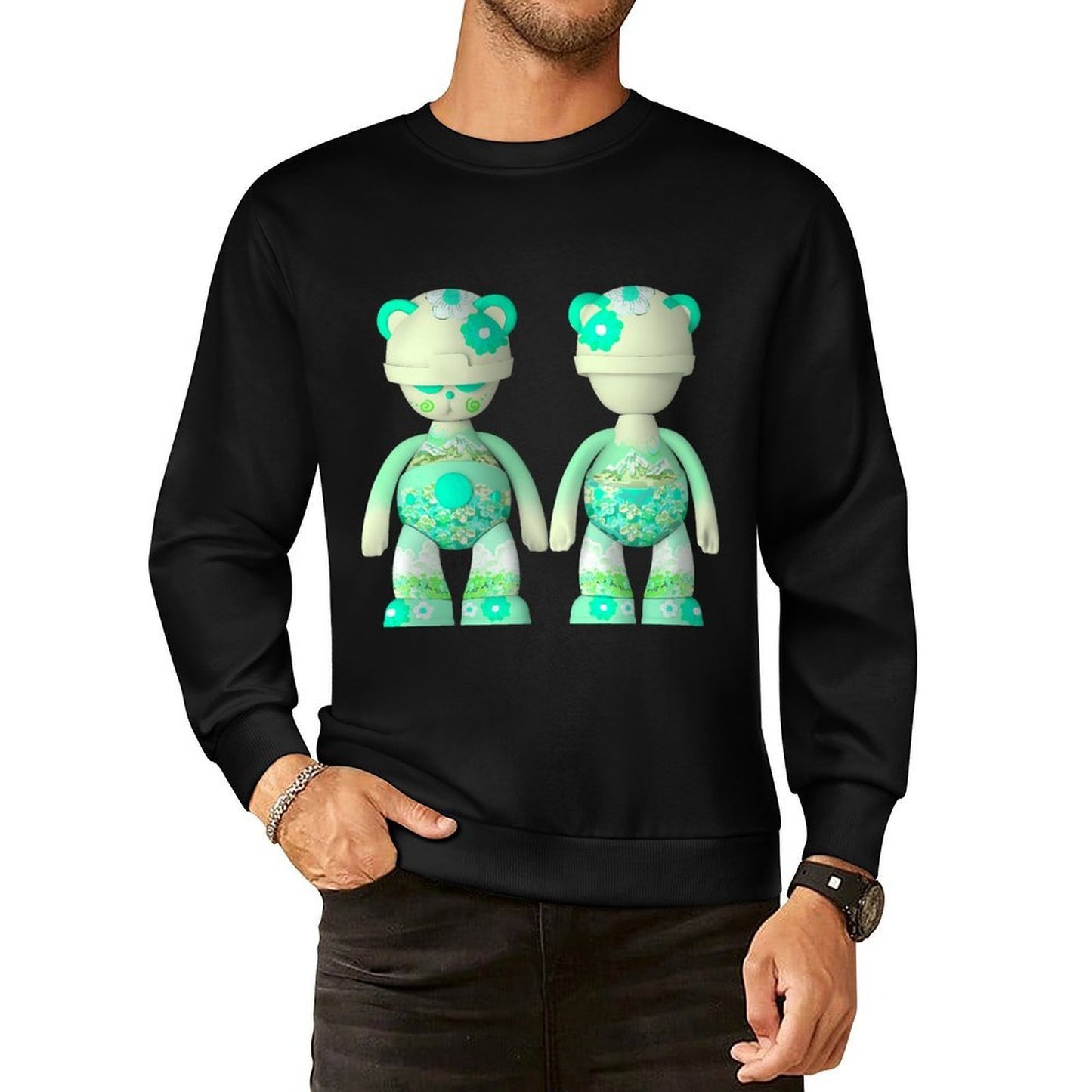IPIB 250g Crew Neck Long Sleeve Sweatshirt Front GraphicCrew Neck Long Sleeve Sweatshirt6000080-3