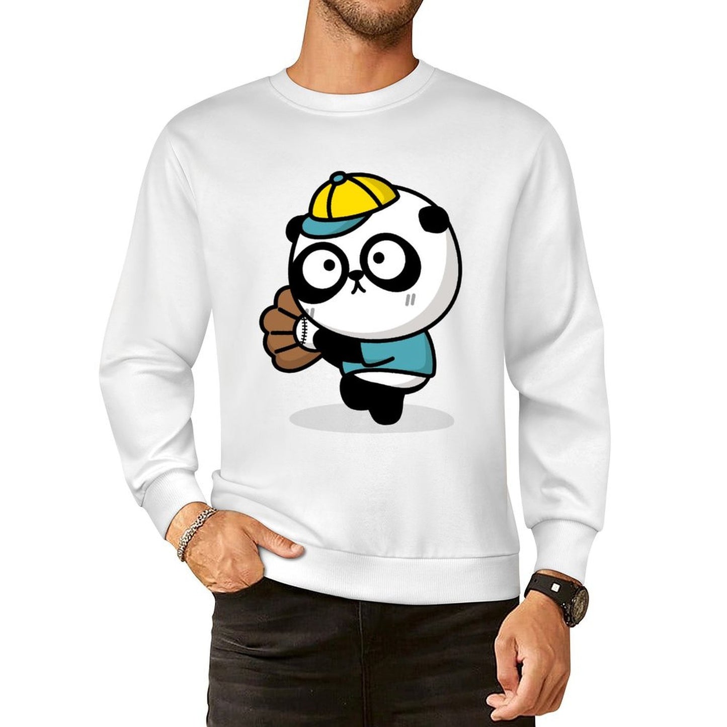 Front Patterned Long Sleeve TopEasyWear ClassicSeries