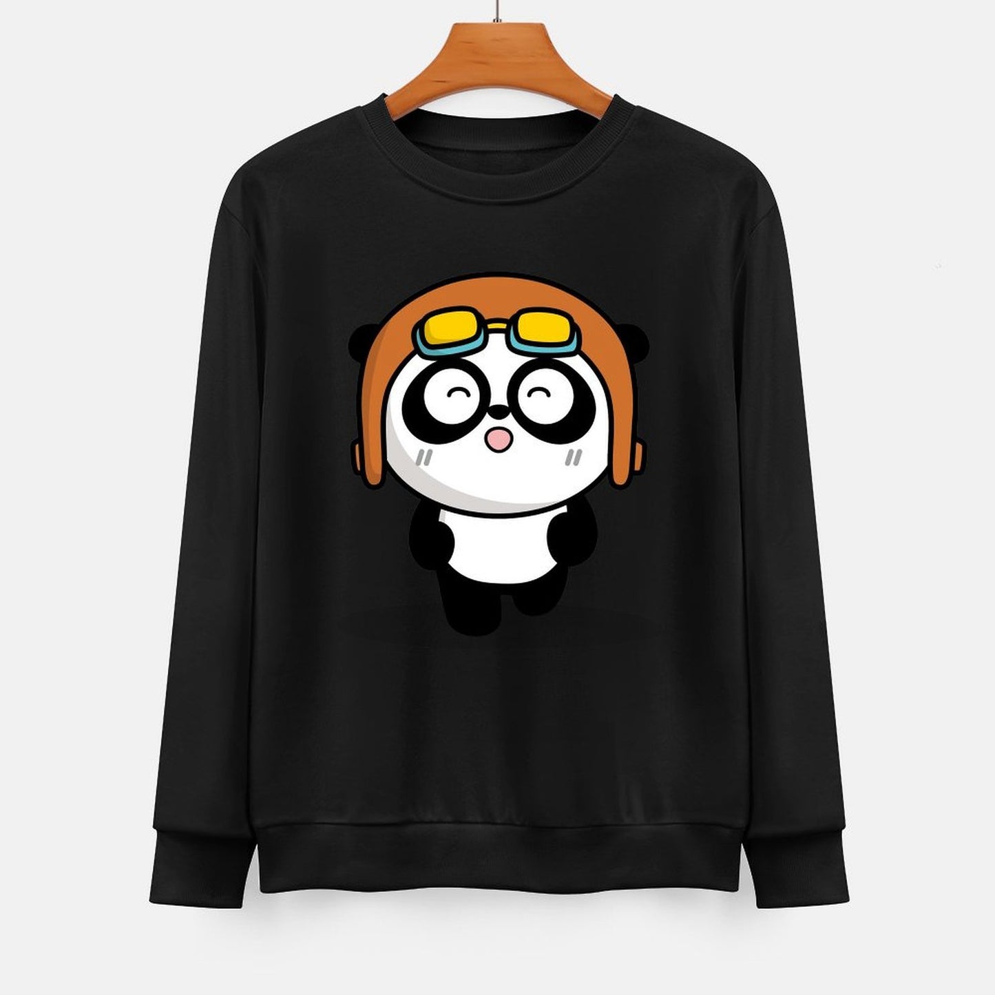  Front Patterned Long Sleeve TopFade-Proof StreetStyle