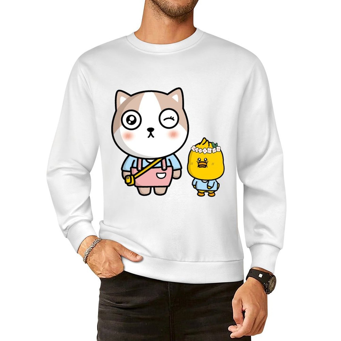 Front Patterned Long Sleeve TopHeritage CleanCut