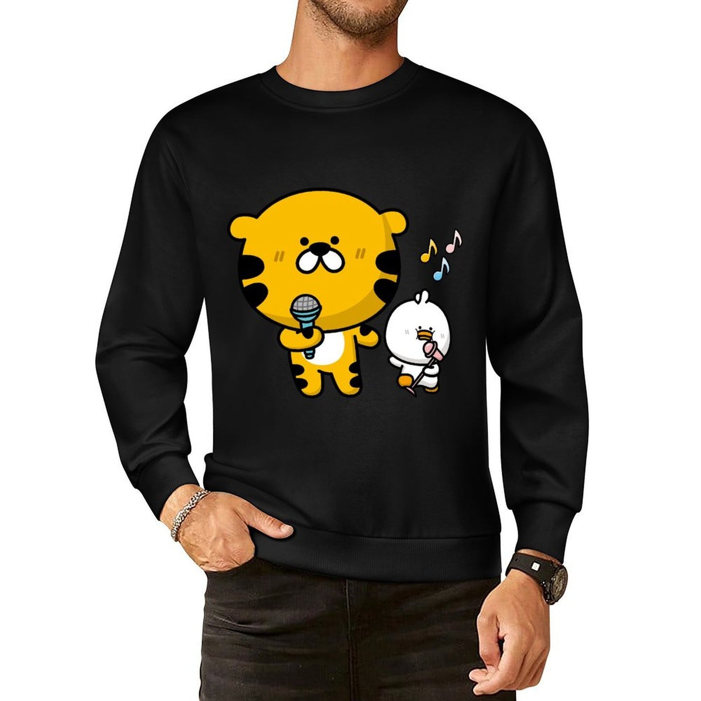 Front Patterned Long Sleeve TopClean LifestyleLine