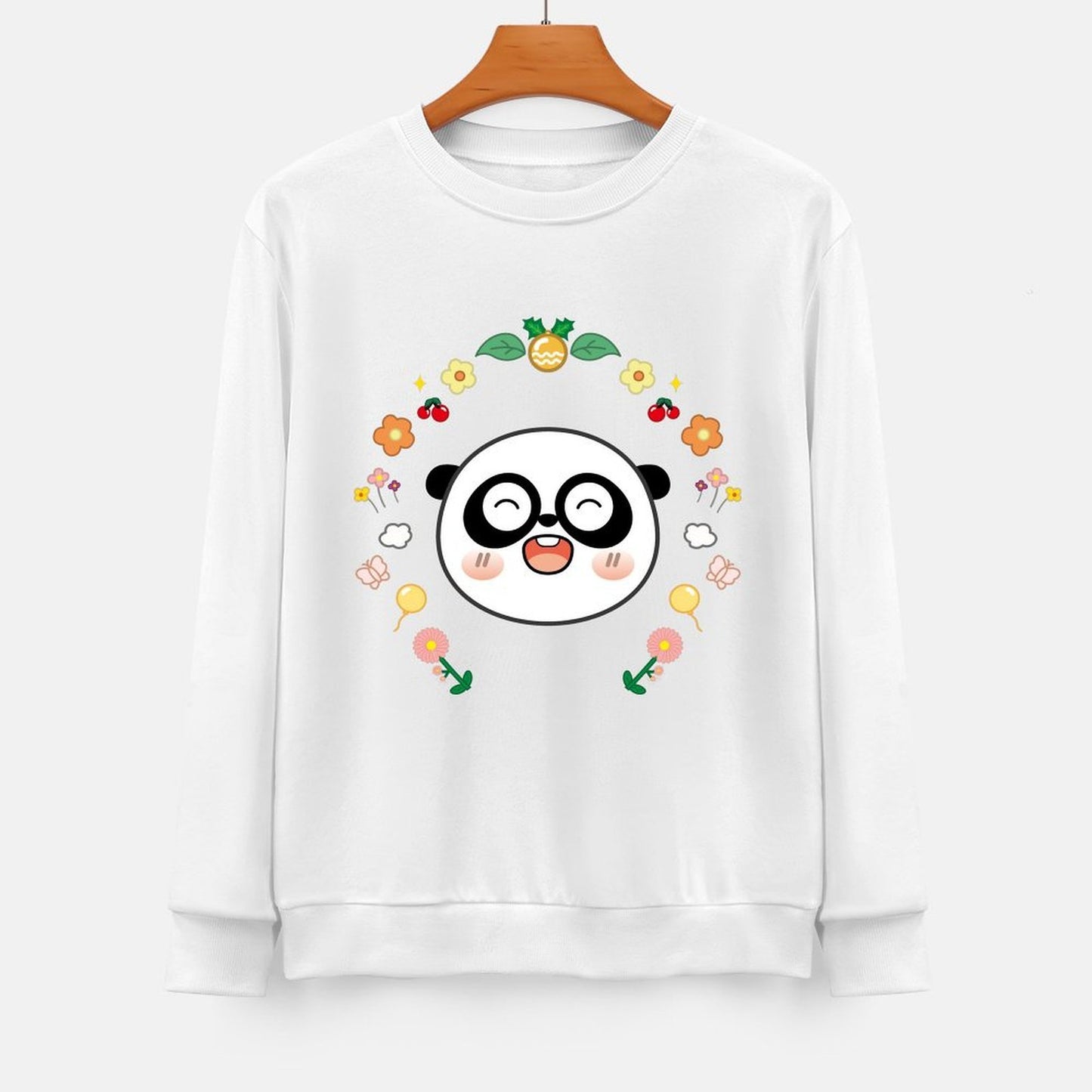 Front Patterned Long Sleeve TopLogo-Ready Neutral