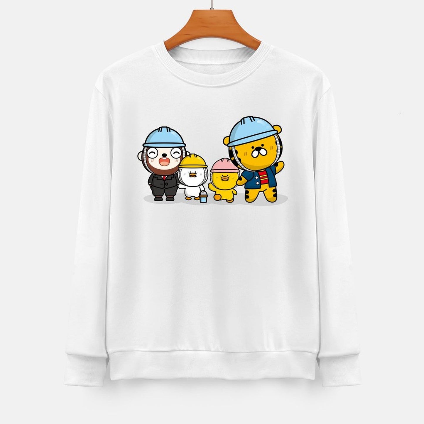 Front Patterned Long Sleeve TopEasyStyle Double-Stitched