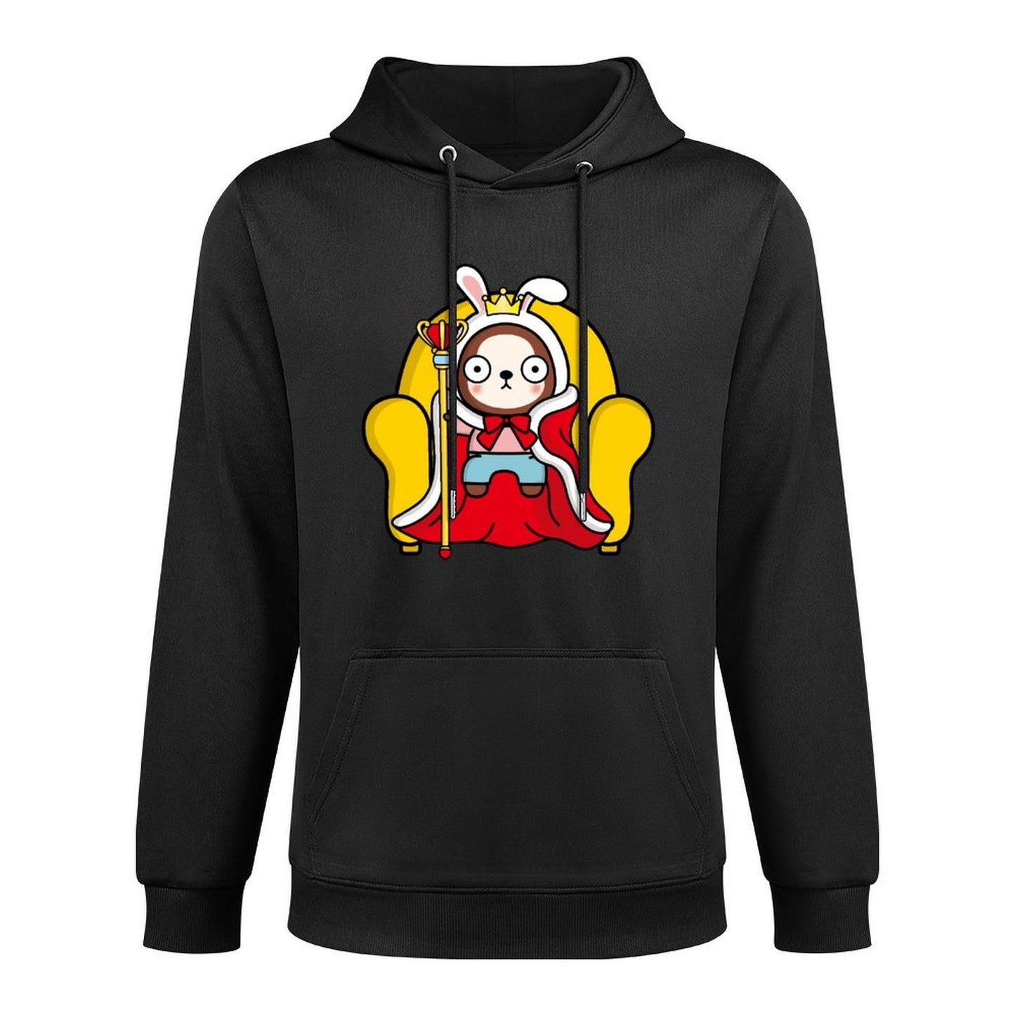 Pocket Tee Crewneck Front Graphic Hoodies