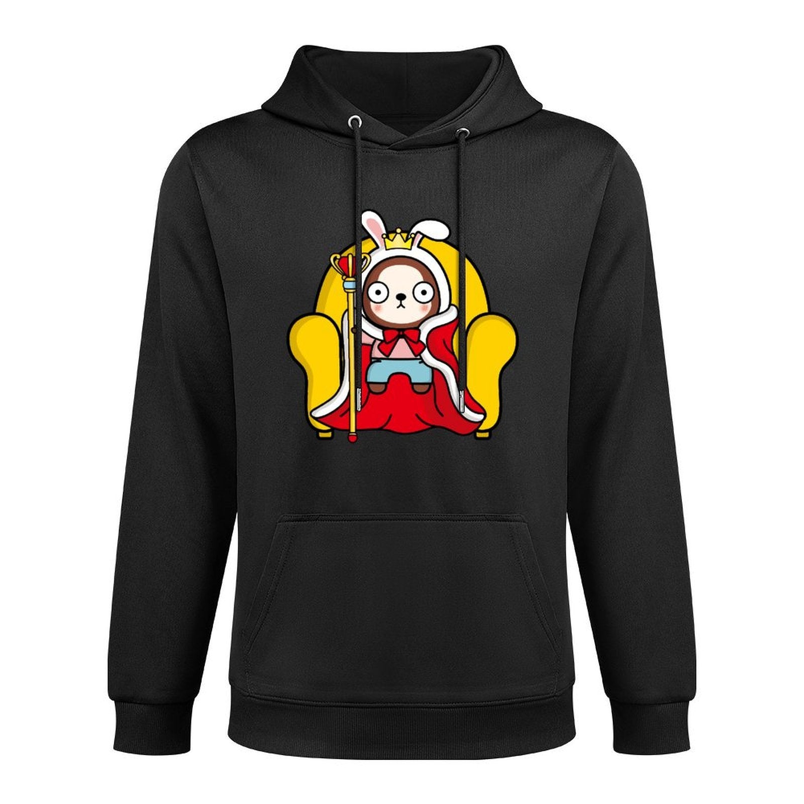 Pocket Tee Crewneck Front Graphic Hoodies