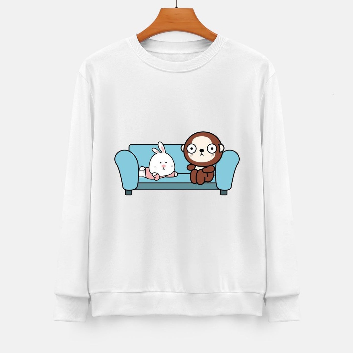 Front Patterned Long Sleeve TopModernFit Eco-Conscious