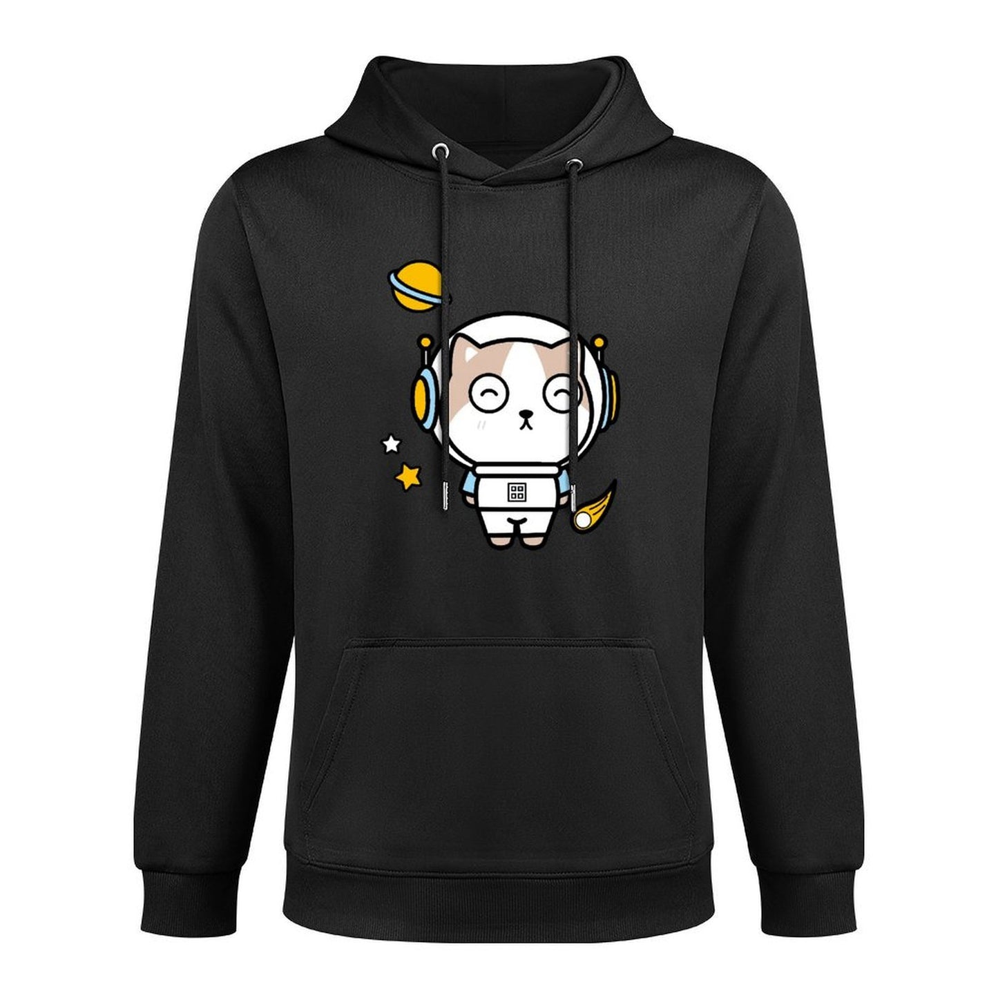 Plain Classic Fit Front Graphic Hoodies