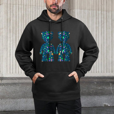 IPIB 250g Hooded Pocket Sweatshirt Front GraphicMen's Hooded  Sweatshirt6000092-3