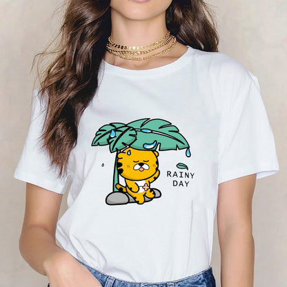 Slim Fit Simple Front Graphic T-shirt