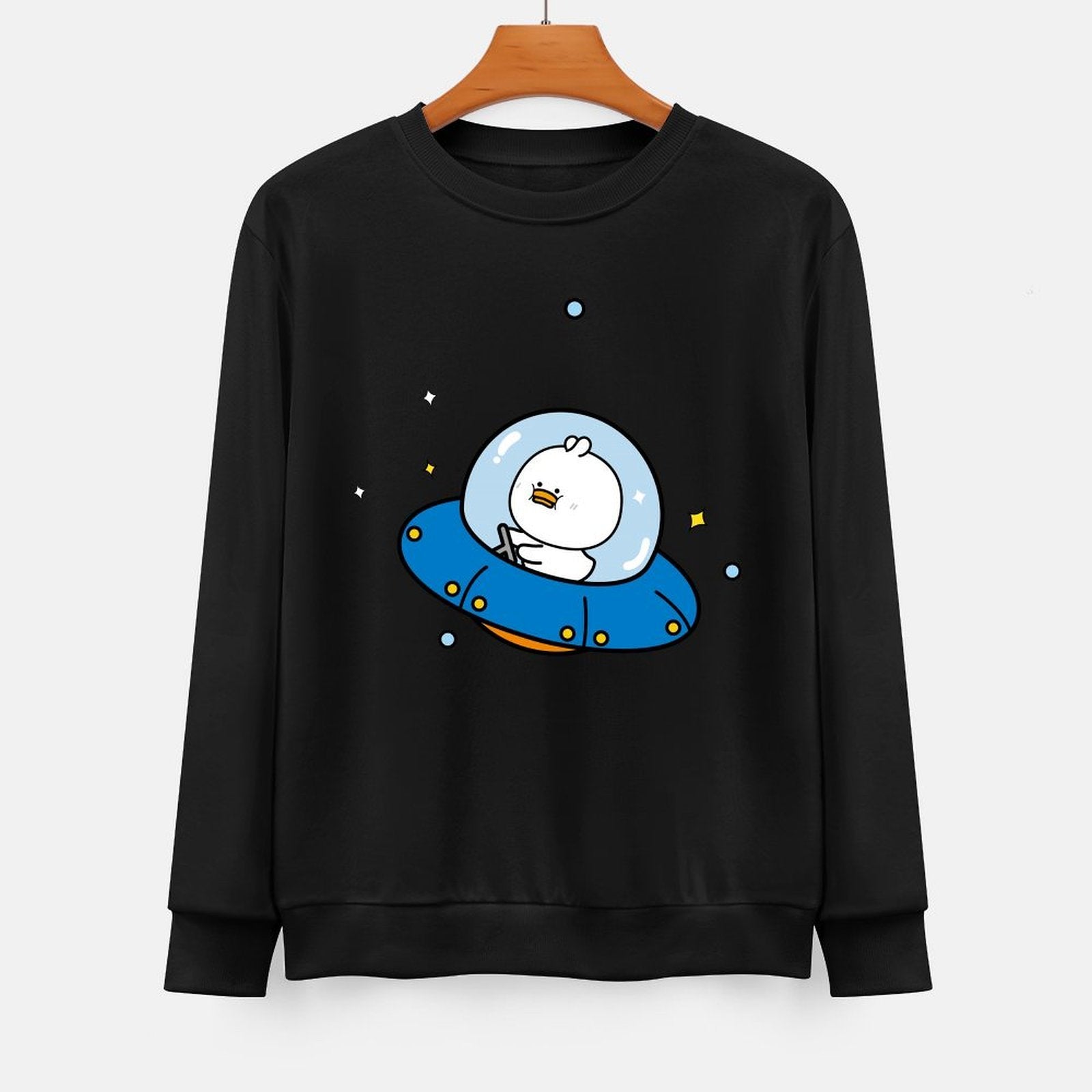  Front Patterned Long Sleeve TopClassicStyle Colorfast