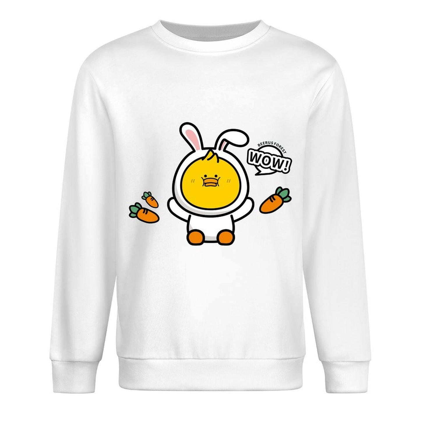 Front Patterned Long Sleeve TopDurable PureStyle