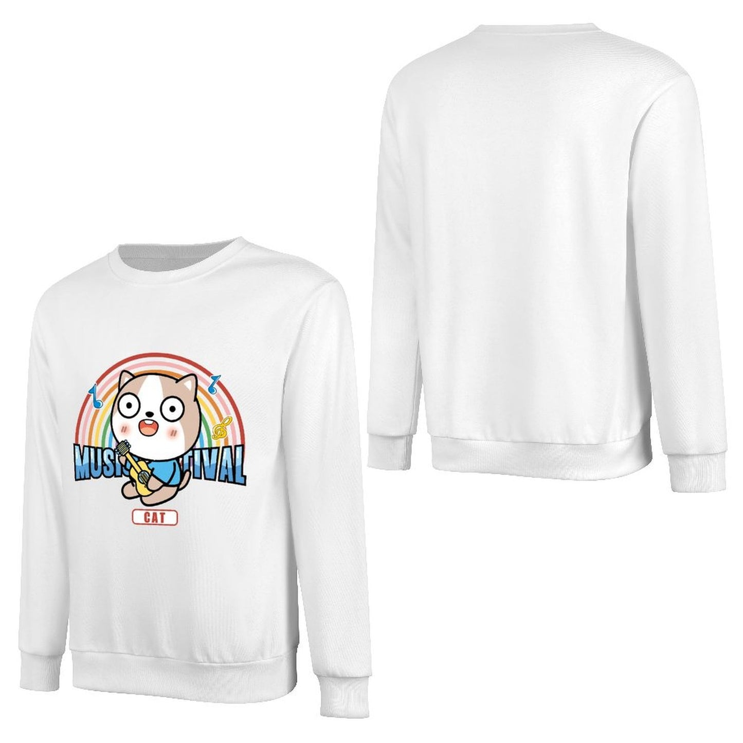 Front Patterned Long Sleeve TopBold Sleek